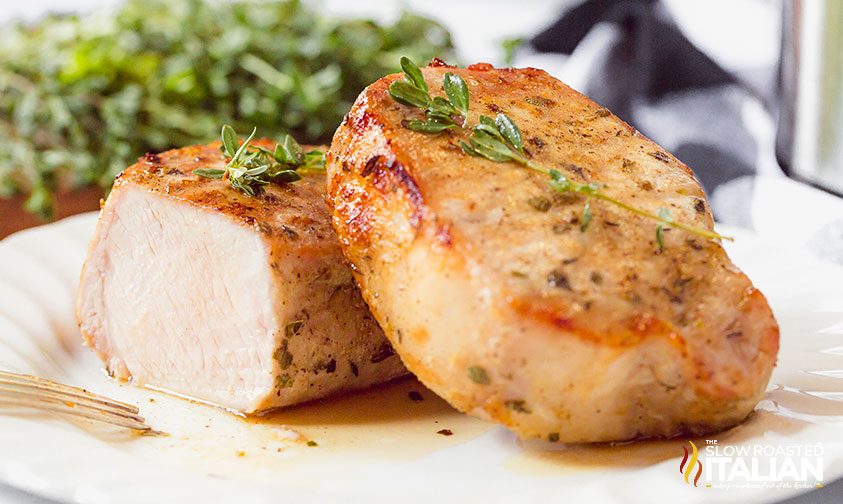 air fryer pork chops sliced