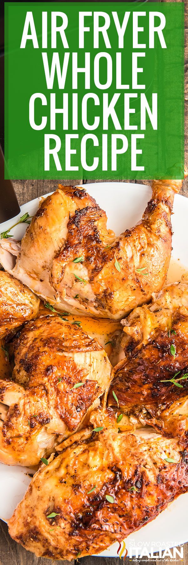 Cut air fryer whole chicken