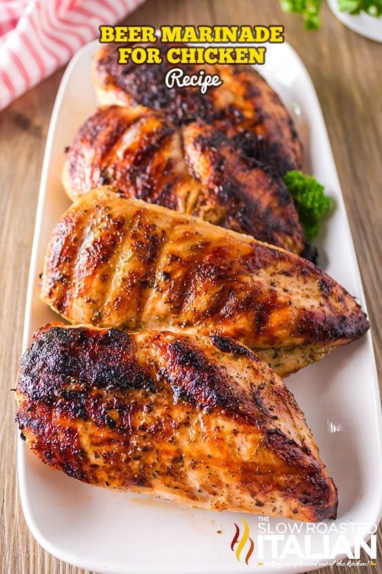 grilled chicken on a tray
