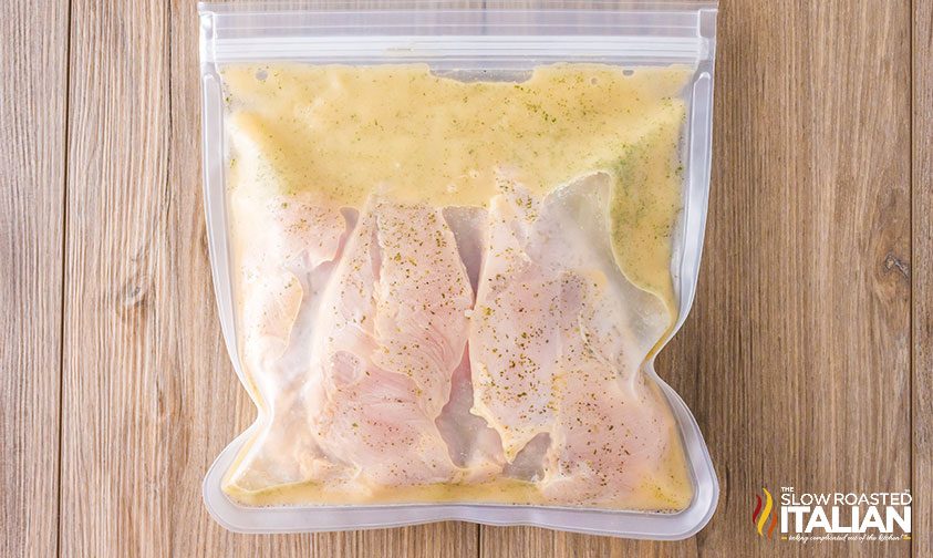 chicken marinating