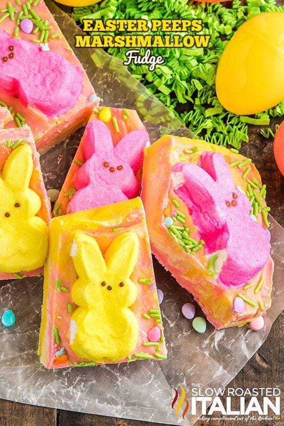 Easy Easter Peeps Marshmallow Fudge Recipe