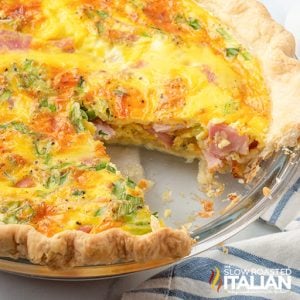 Ham and Cheese Quiche Recipe - The Slow Roasted Italian