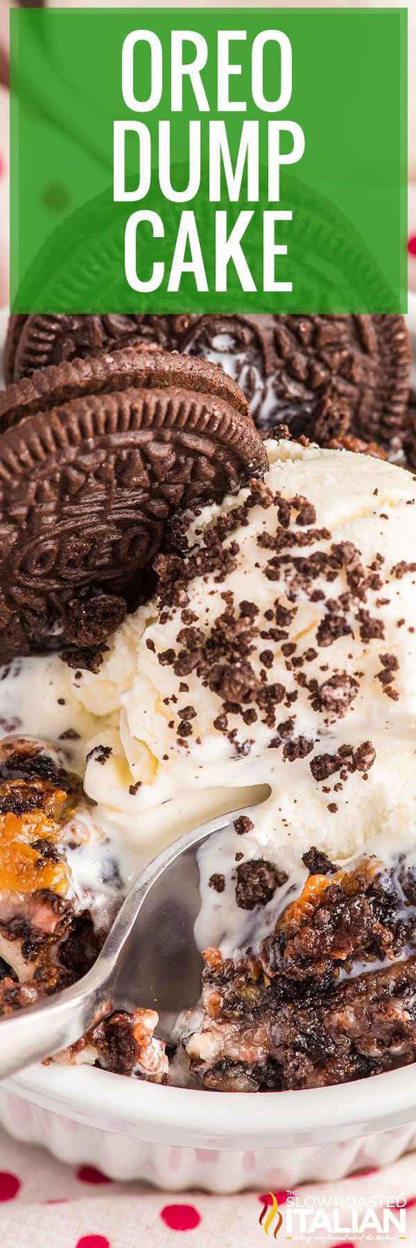 oreo dump cake pinterest collage
