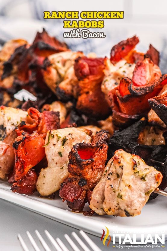 Ranch Chicken Kabobs with Bacon