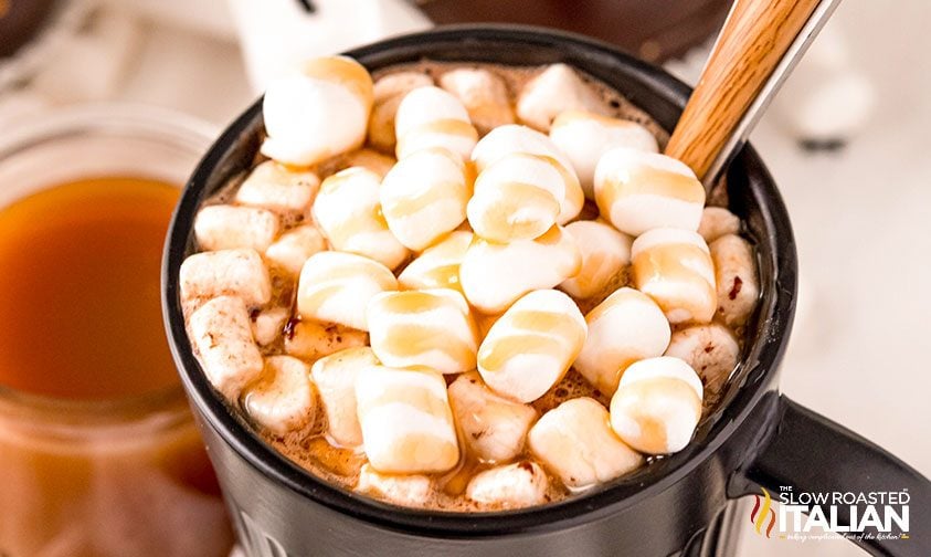 salted caramel hot chocolate