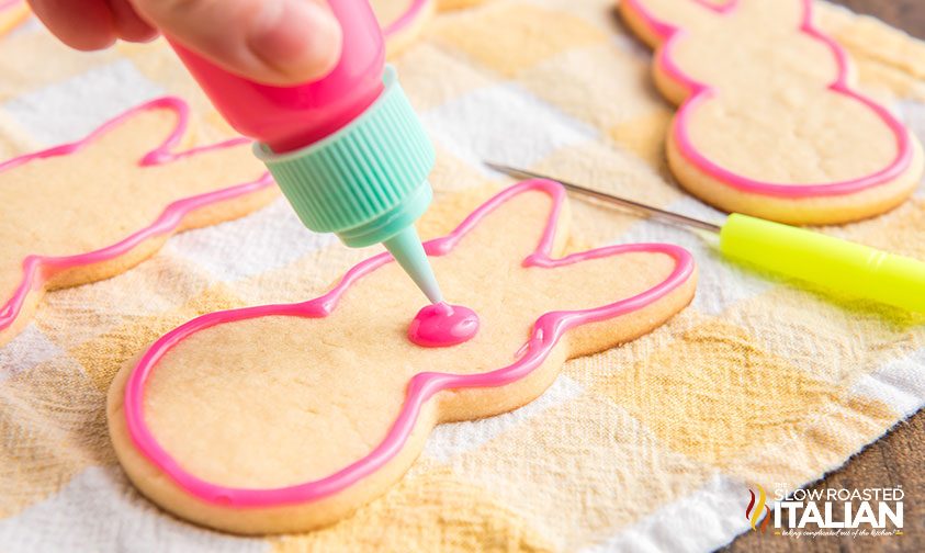 Icing fill on Peep Cookie