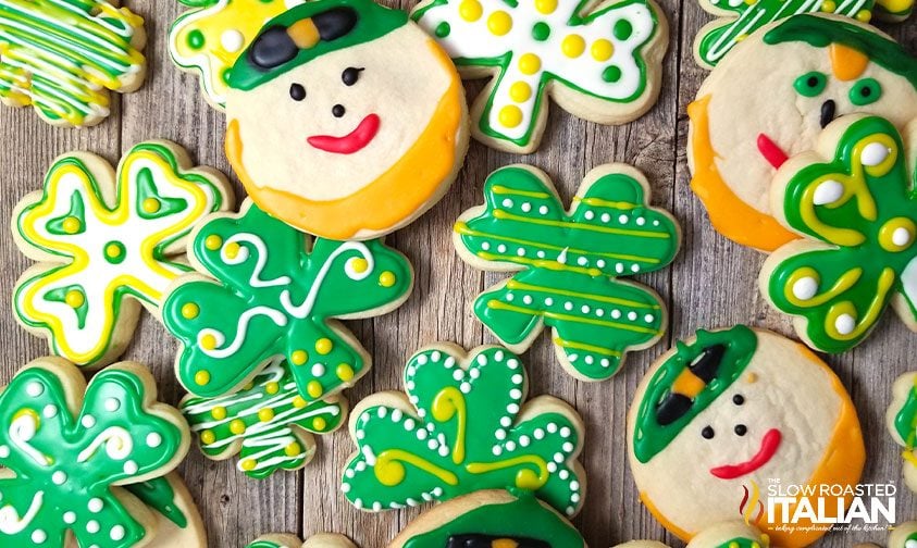 decorated sugar cookies st patricks day