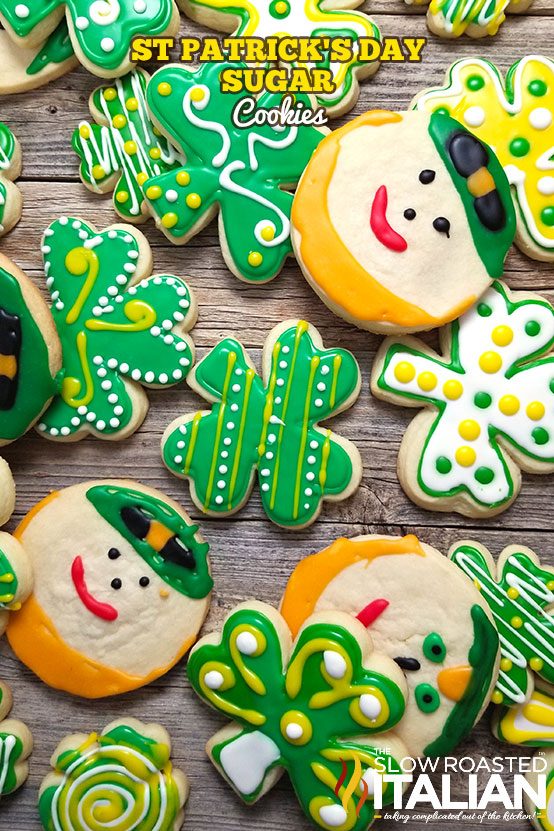 St. Patrick's Day Cookies decorated