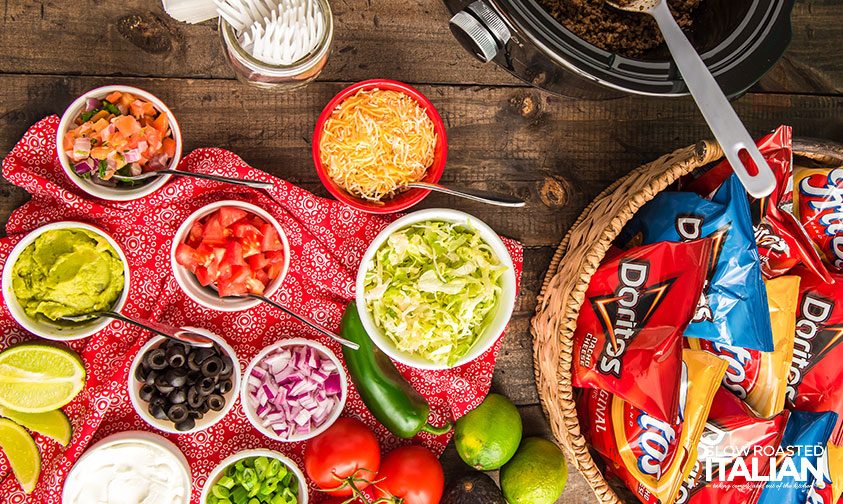 taco bar toppings