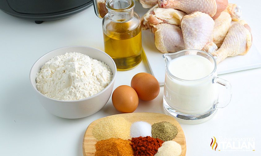 ingredients for air fryer fried chicken