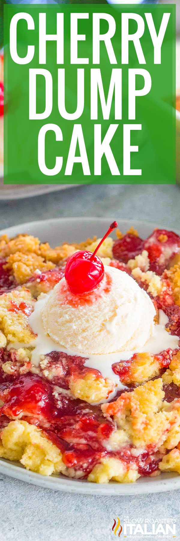 Cherry Dump Cake collage