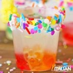 gummy bear jello shots close up