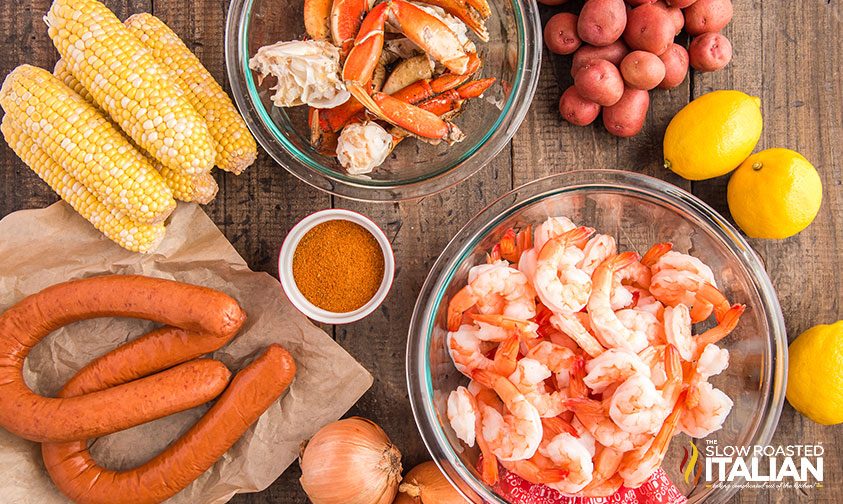 boiled crab shrimp and sausage