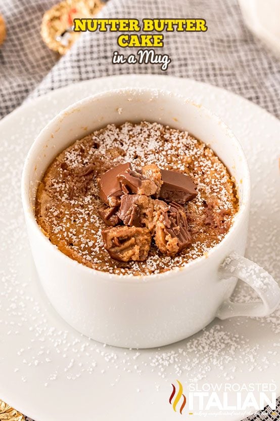 Nutter Butter Cake in a Mug