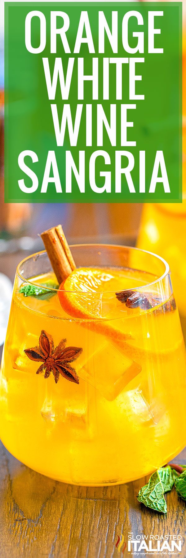 titled image (and shown): orange white wine sangria