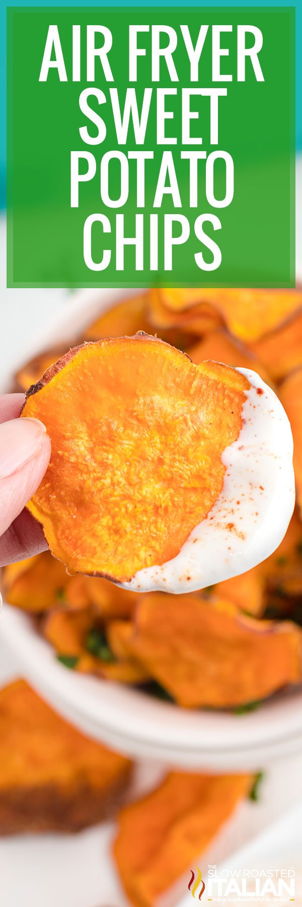 titled image for Air Fryer Sweet Potato Chips 