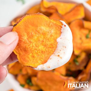 air fryer sweet potato chips