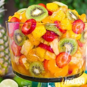 bowl of tropical fruit salad