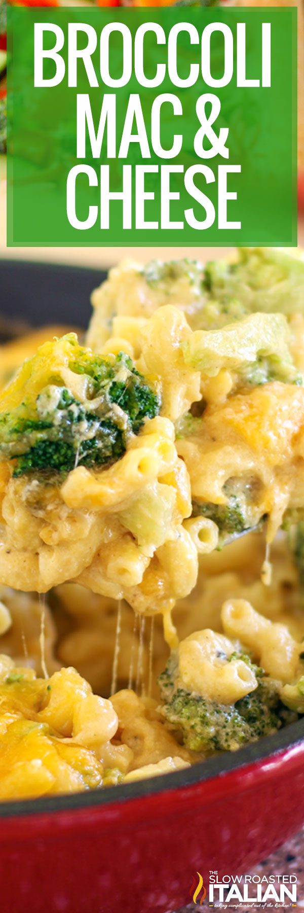 titled image (and shown): broccoli mac and cheese