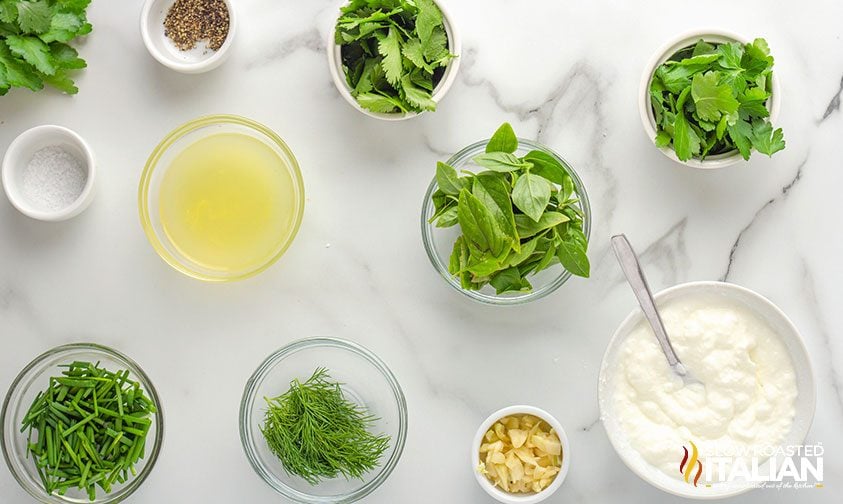 Green goddess dressing ingredients