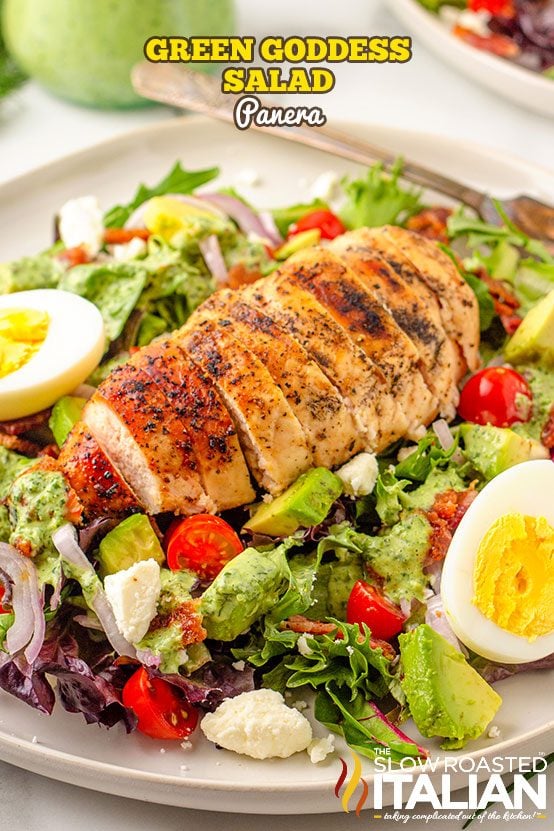 Panera Green Goddess Salad Copycat Recipe with Chicken