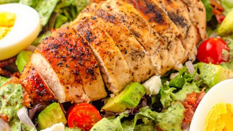 Panera Green Goddess Salad Copycat Recipe with Chicken