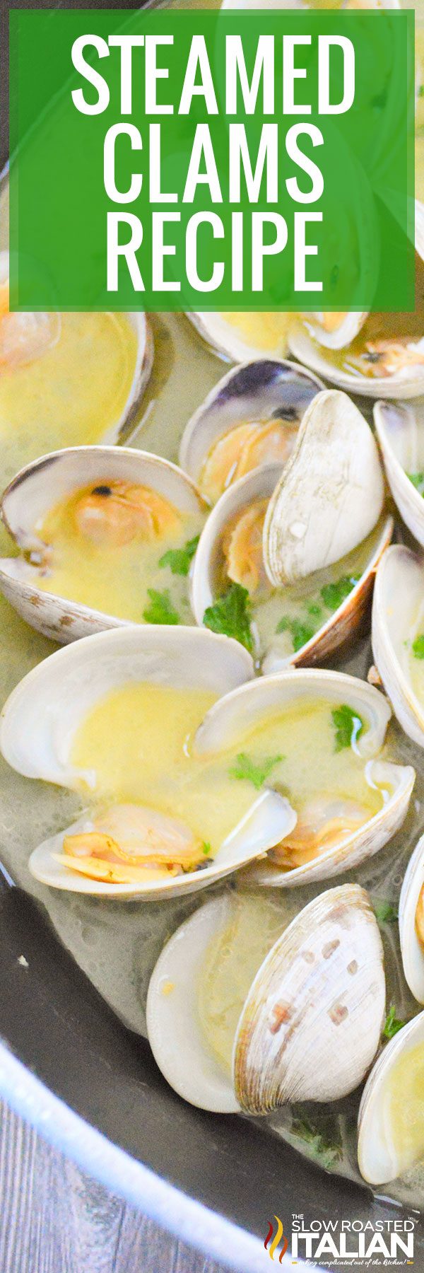 titled image (and shown): steamed clams recipe