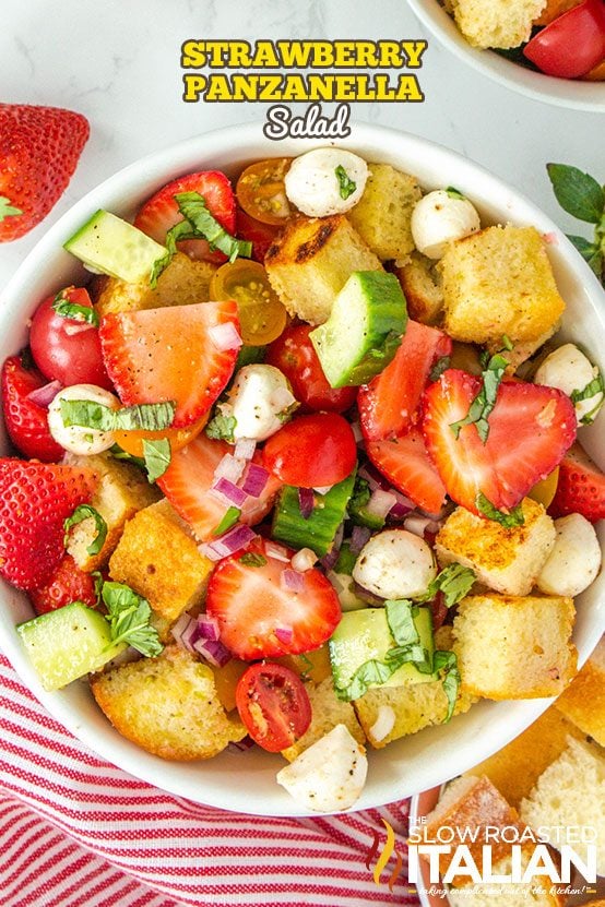 Strawberry Panzanella Salad
