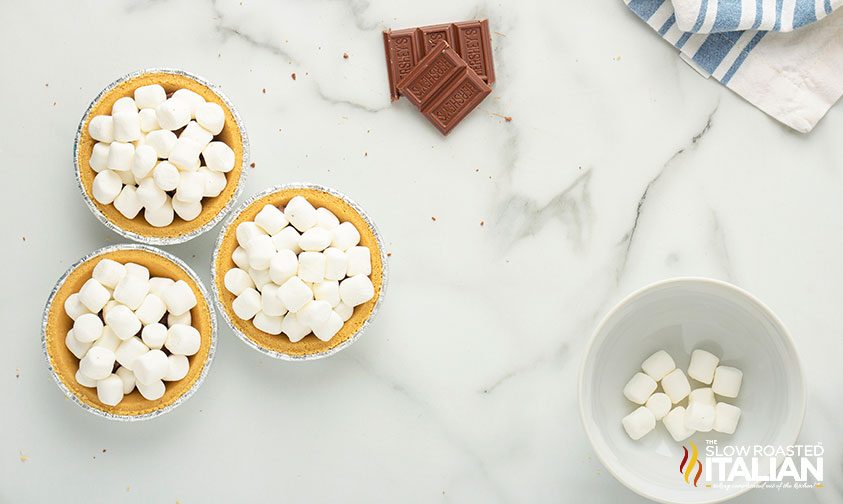 A plate of food on a table, with Pie and Chocolate