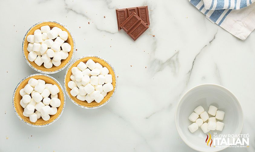 A plate of food on a table, with Pie and Chocolate