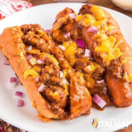 Oven Baked Chili Cheese Dogs