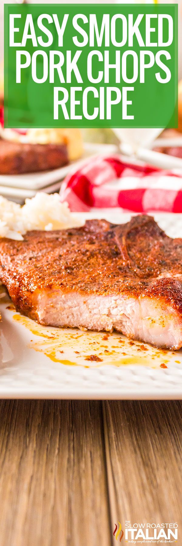 titled image for easy smoked pork chops