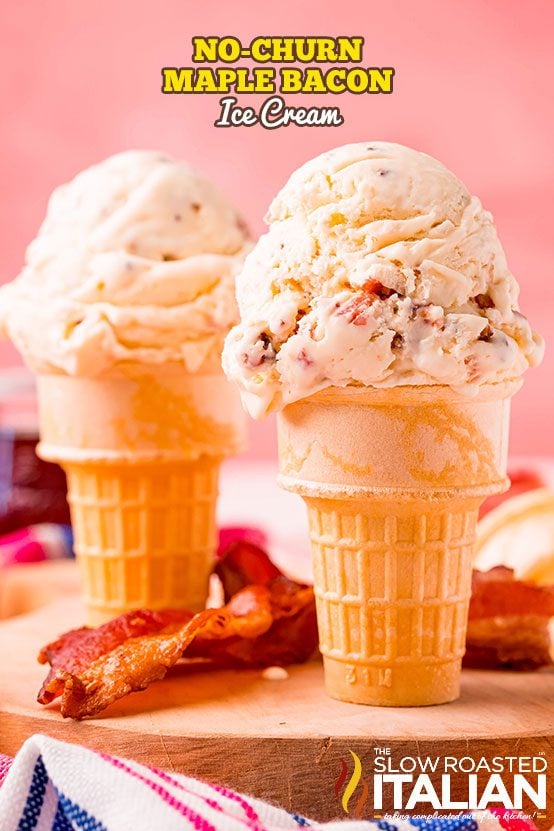 No-Churn Maple Bacon Ice Cream