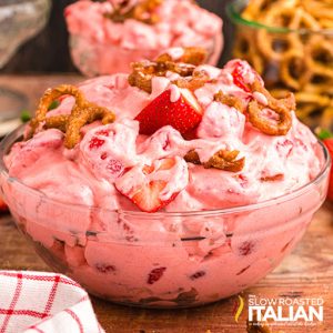 Strawberry Pretzel Cheesecake Salad