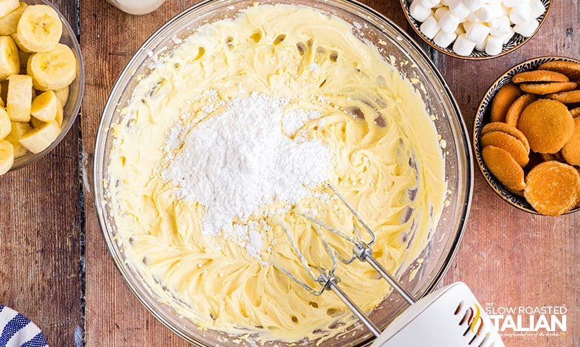 cheesecake salad base in a bowl