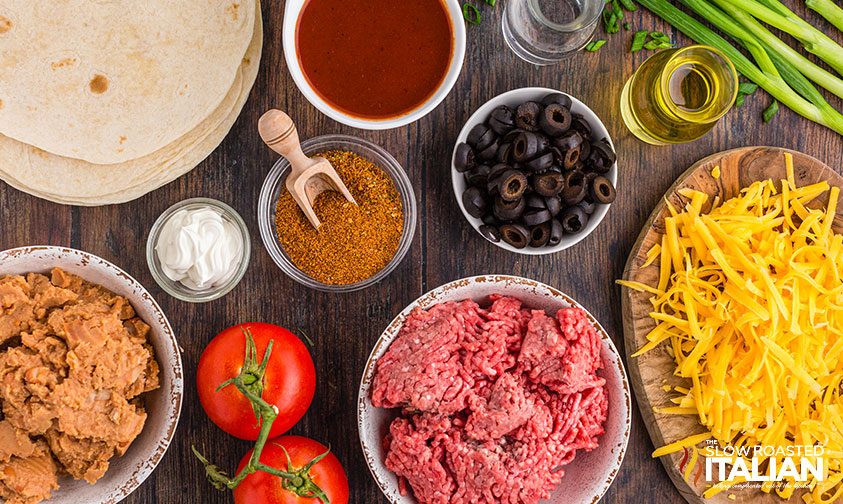 ingredients for taco bell mexican pizza