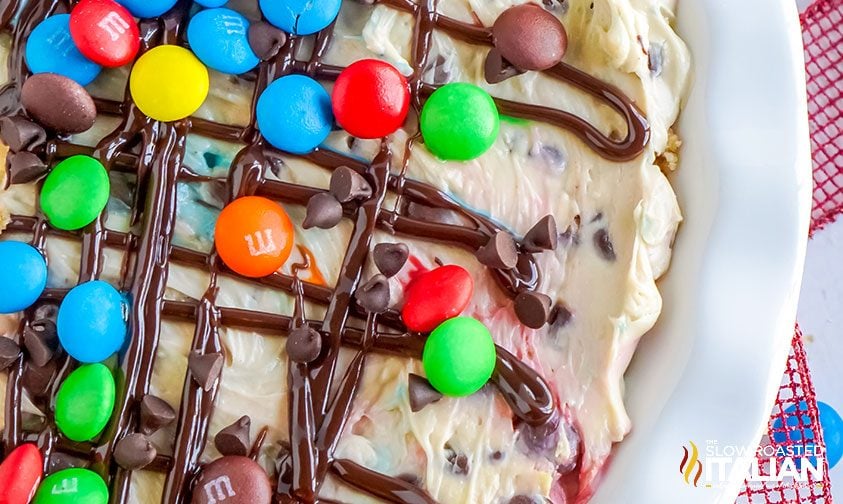 monster cookies inspired no bake cheesecake