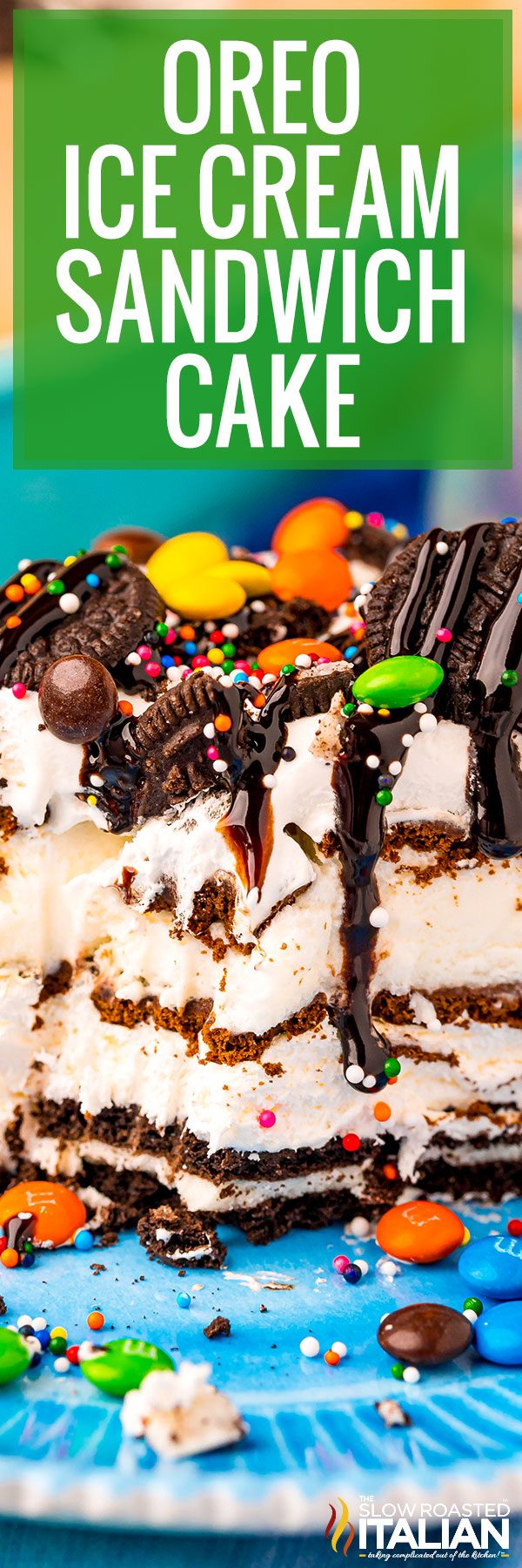 titled image (and shown): oreo ice cream sandwich cake