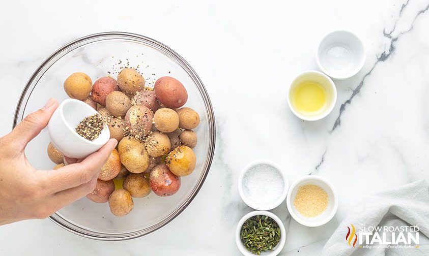 ingredients for grilling potatoes