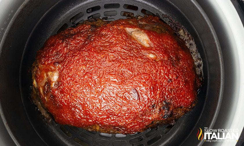 meatloaf in air fryer with brown sugar glaze