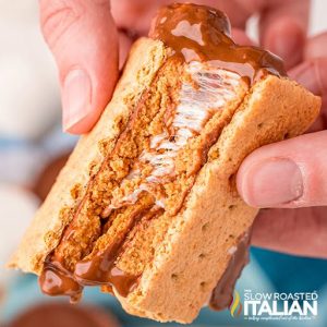 air fryer smores with peanut butter
