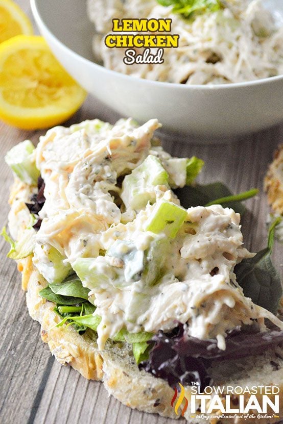 Best Ever Lemon Chicken Salad Recipe with Basil