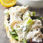 lemon chicken salad on bread