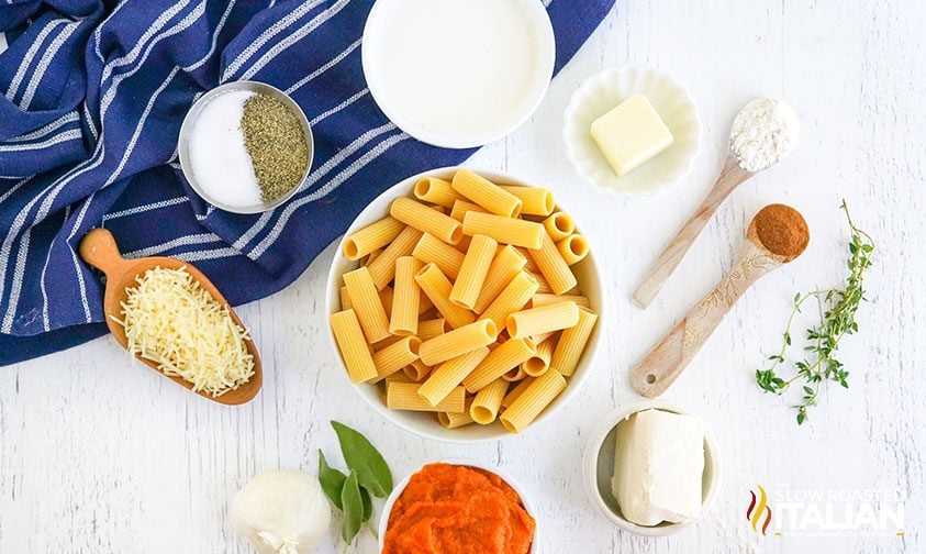 ingredients for pumpkin pasta sauce