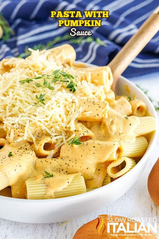 titled: Pasta with Pumpkin Sauce