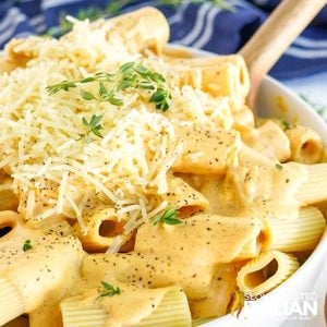 pumpkin rigatoni, close up