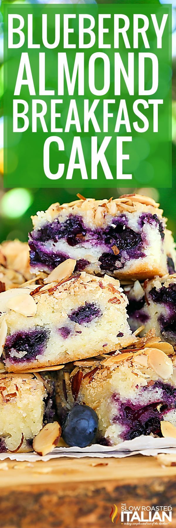 titled image (and shown): blueberry almond breakfast cake