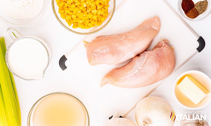 chicken and corn chowder ingredients