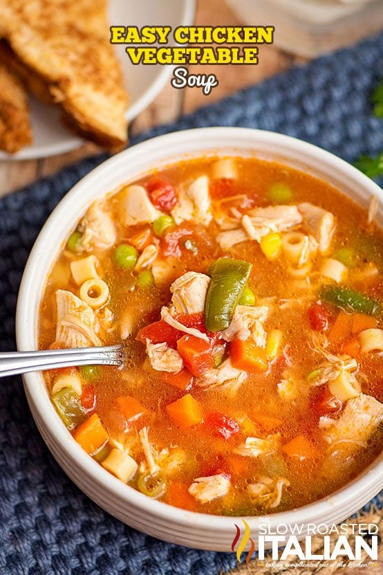 Chicken Vegetable Soup Recipe + Video