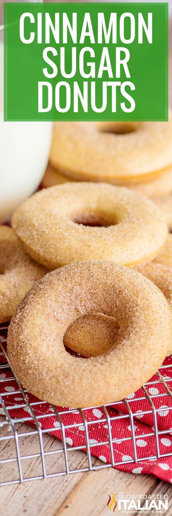 cinnamon sugar donuts closeup
